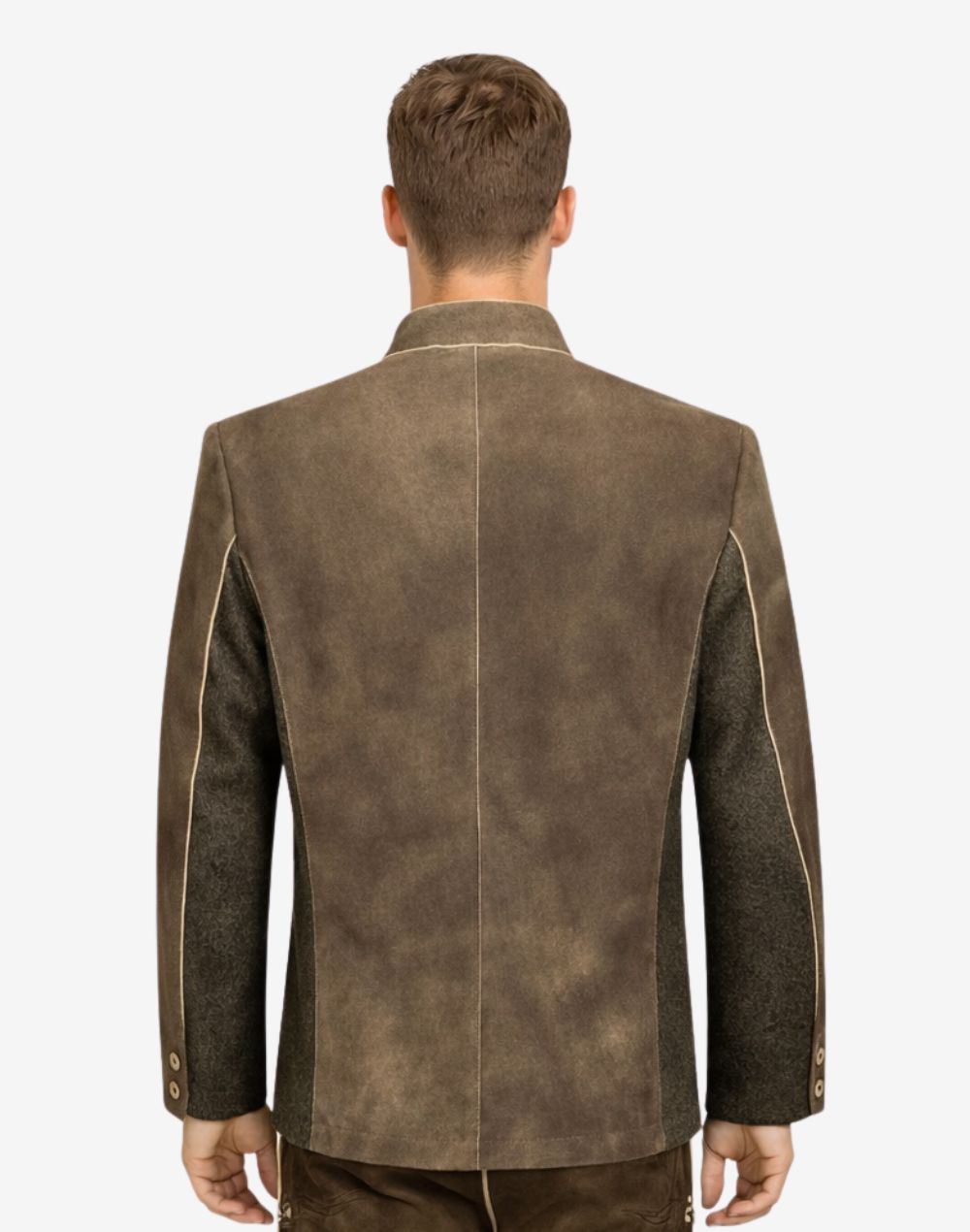 Bavarian Leather Trachten Jacket Men