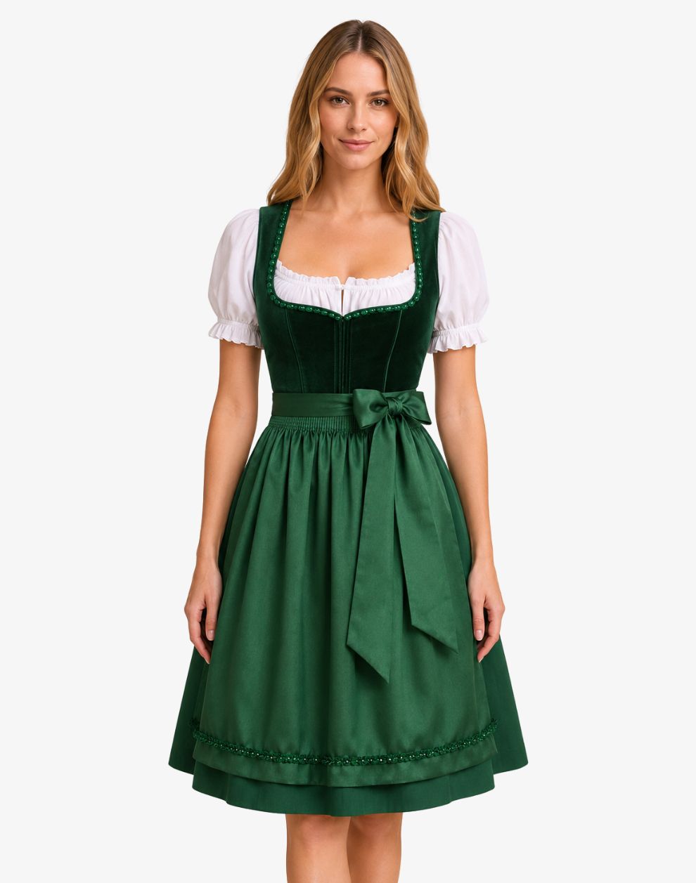 oktoberfest dress green Forest Cotton Dirndl with Matching Full Apron – Bavarian Outfits S Color:Lemon Sorbet The Dress Has Not InTrueTonyaFashion on LTK SM_S