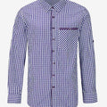 authentic Oktoberfest shirt for men featuring traditional button front, classic collar and Bavarian festival styling