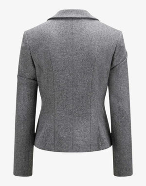 Gray blazer on a white background