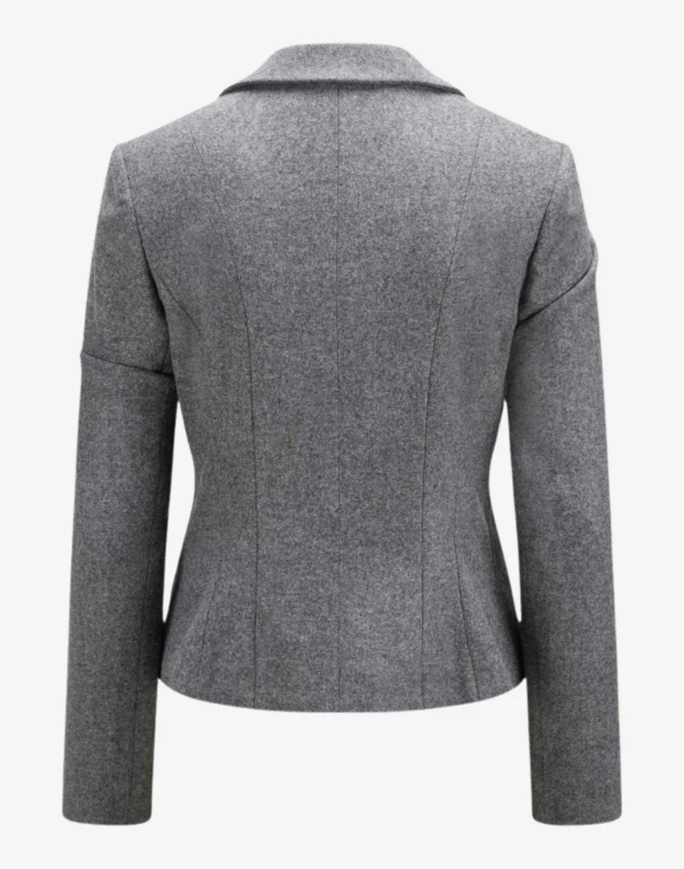 Gray blazer on a white background