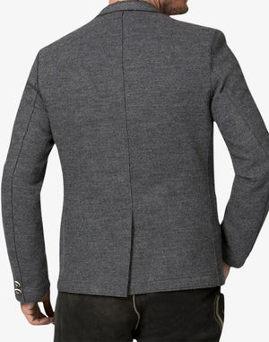 Gray blazer on a white background