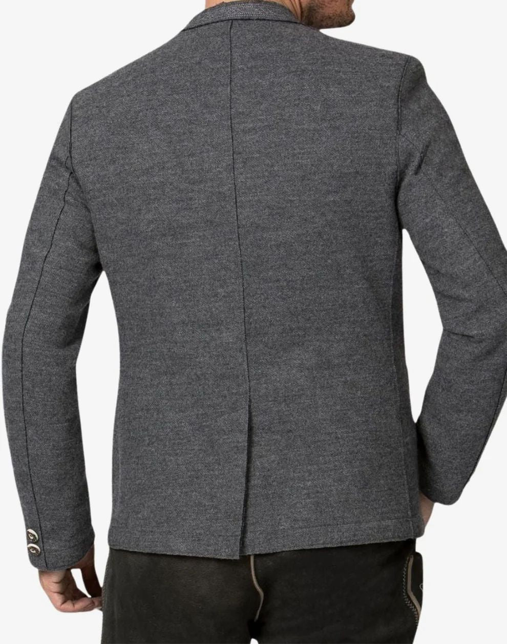 Gray blazer on a white background