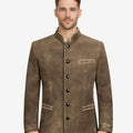 Bavarian Leather Trachten Jacket Men