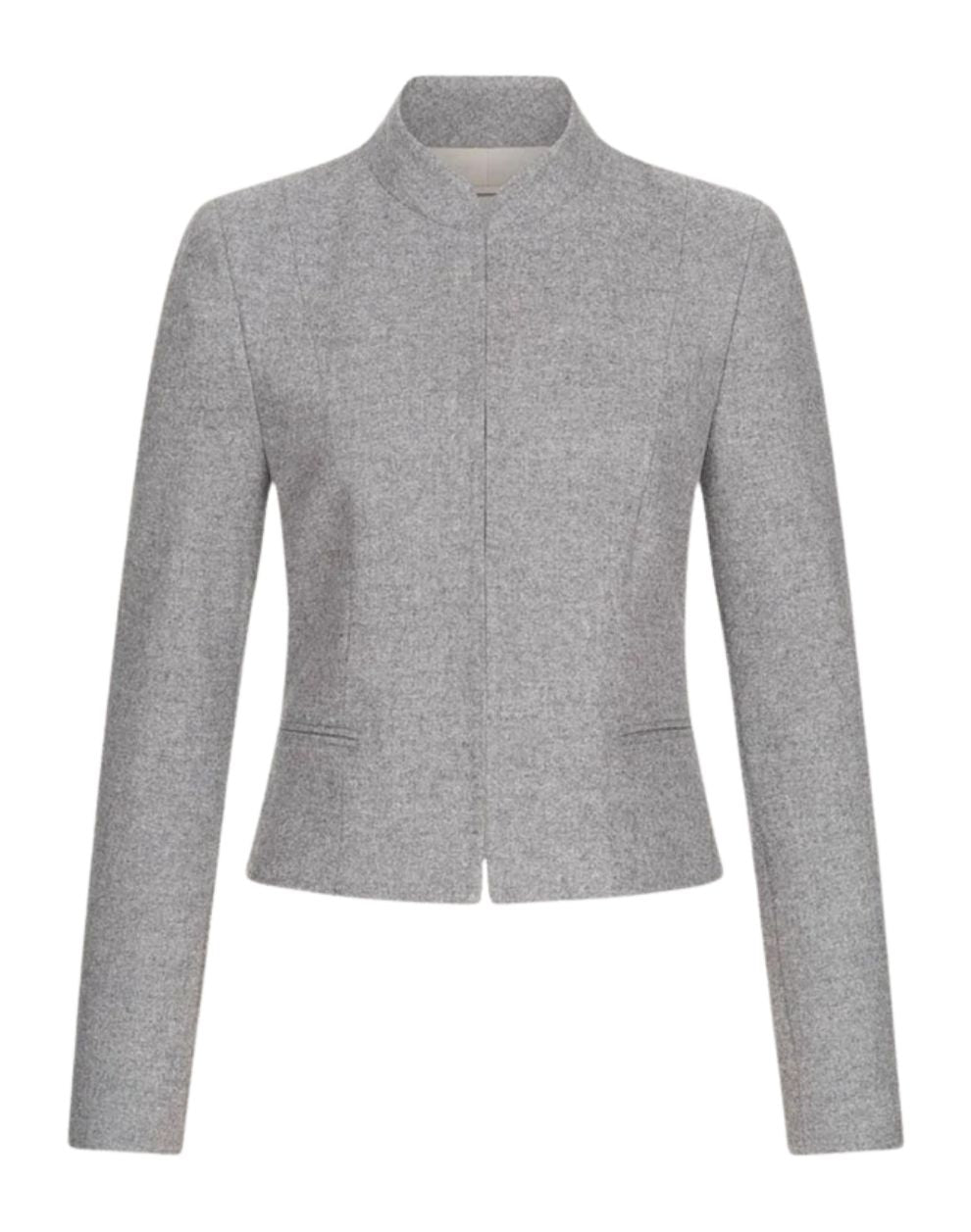 Gray blazer on a white background