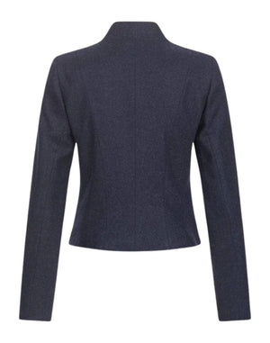 Dark gray blazer on a white background